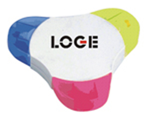 時尚三色螢光筆