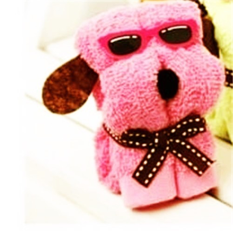 旺旺狗狗造形毛巾