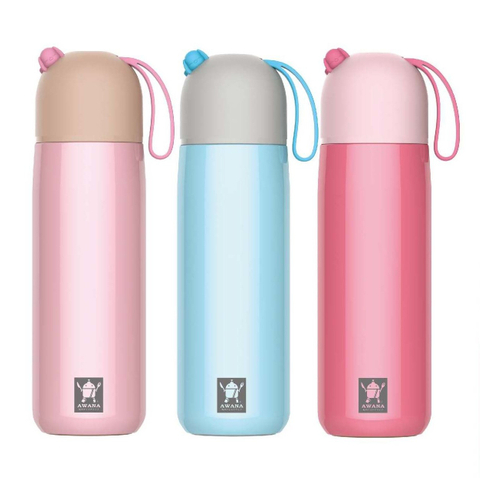 316萌趣粉彩保溫瓶400ml