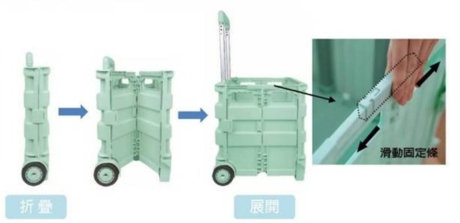 多功能兩輪購物車 大容量購物箱拉桿車